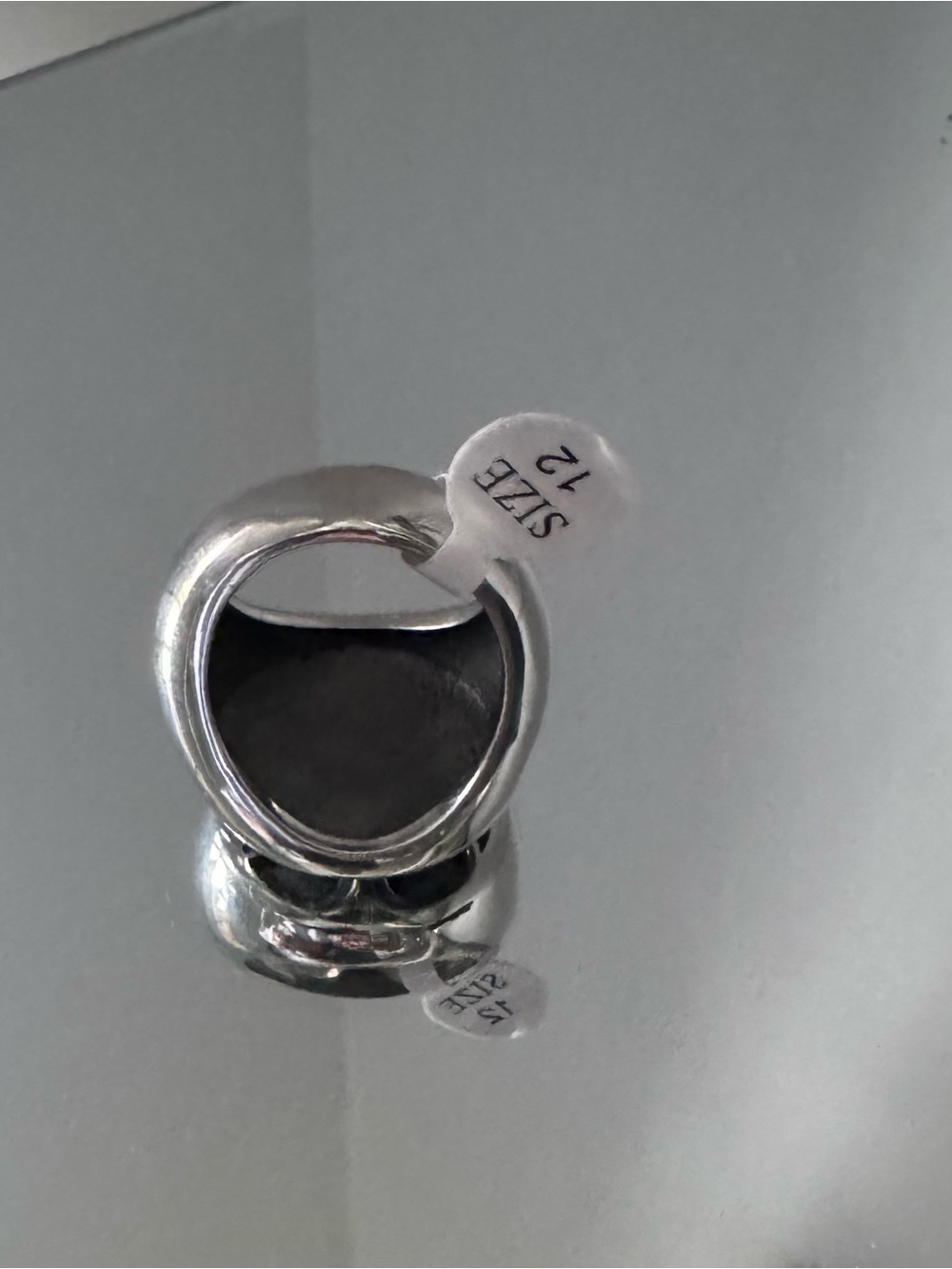 Tree of Life Ring in polished 316L stainless steel size 12 - Picture 7 of 8